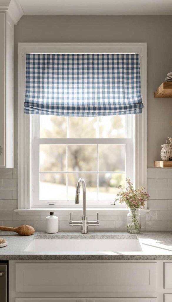 Farmhouse Gingham Curtains for Cozy Charm
