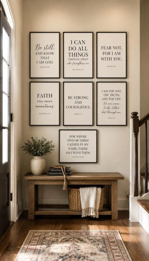 Framed Verse Gallery Wall