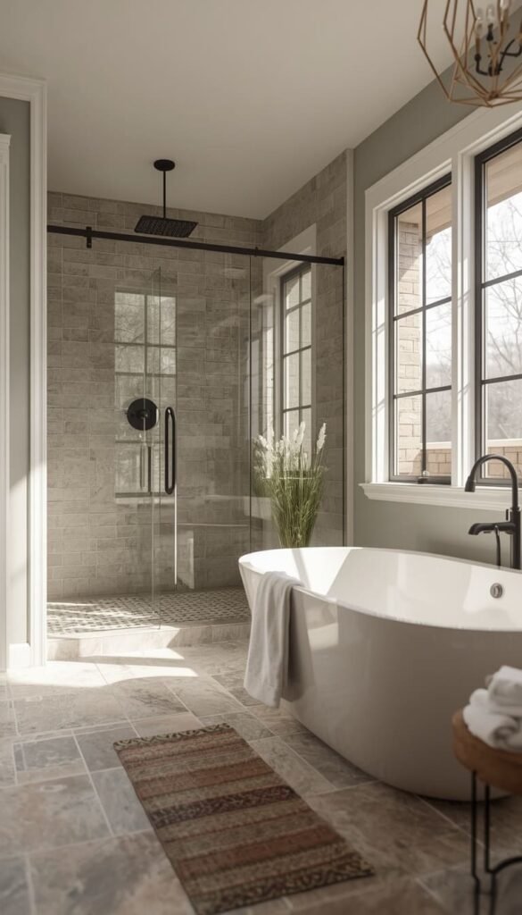 Full Farmhouse Bathroom Remodel Investment