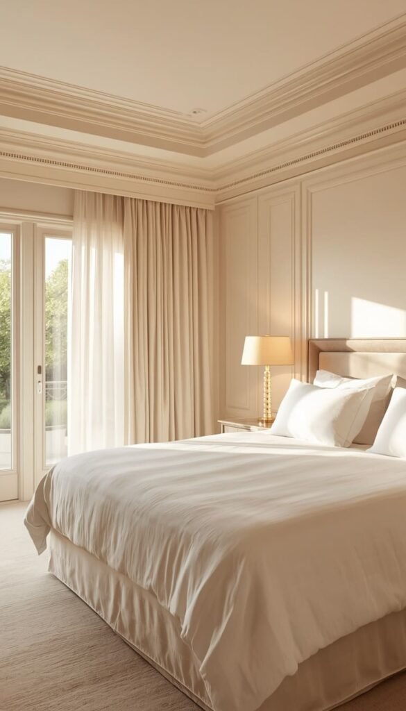 Go Full Tonal Drench — Cream Walls Ceiling and Trim