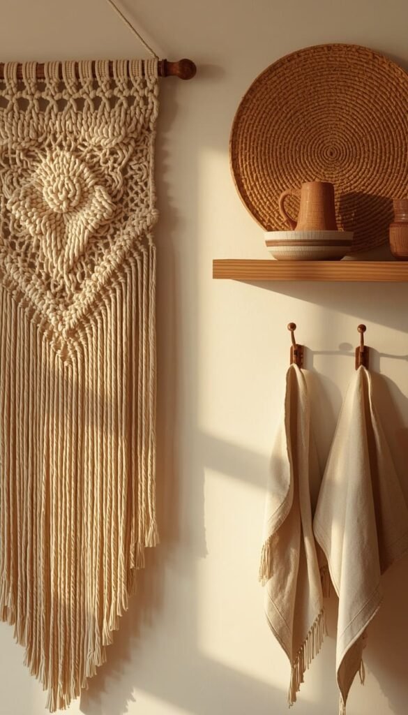 Hang Macrame and Handmade Pieces to Personalize Your Boho Kitchen