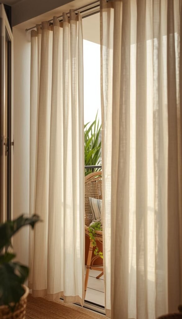Hang Outdoor Linen Panels for Privacy That Looks Designer