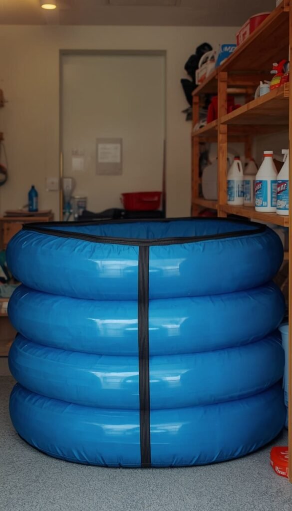 How to Store a Large Inflatable Swimming Pool at the End of Summer