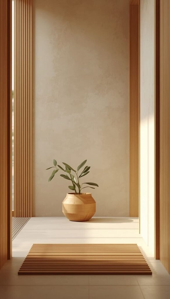  Japandi Earth Tone Bathroom: Warm Neutrals and Clean Lines