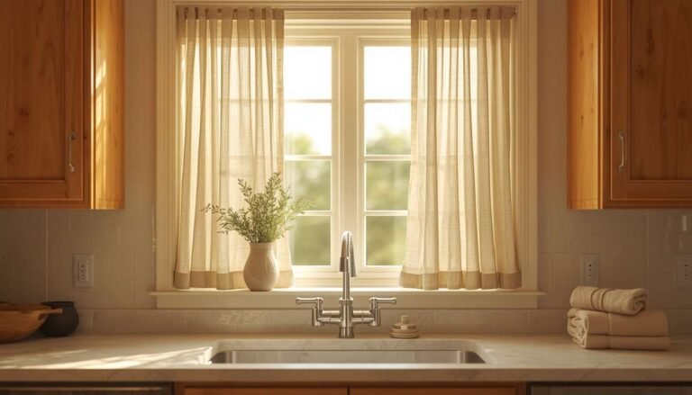 Kitchen Window Curtains Over Sink Ideas