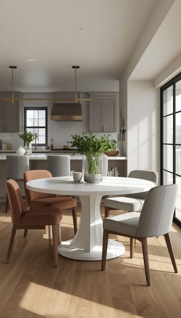 Kitchen and Dining Room Combo Ideas With Seamless Furniture Flow