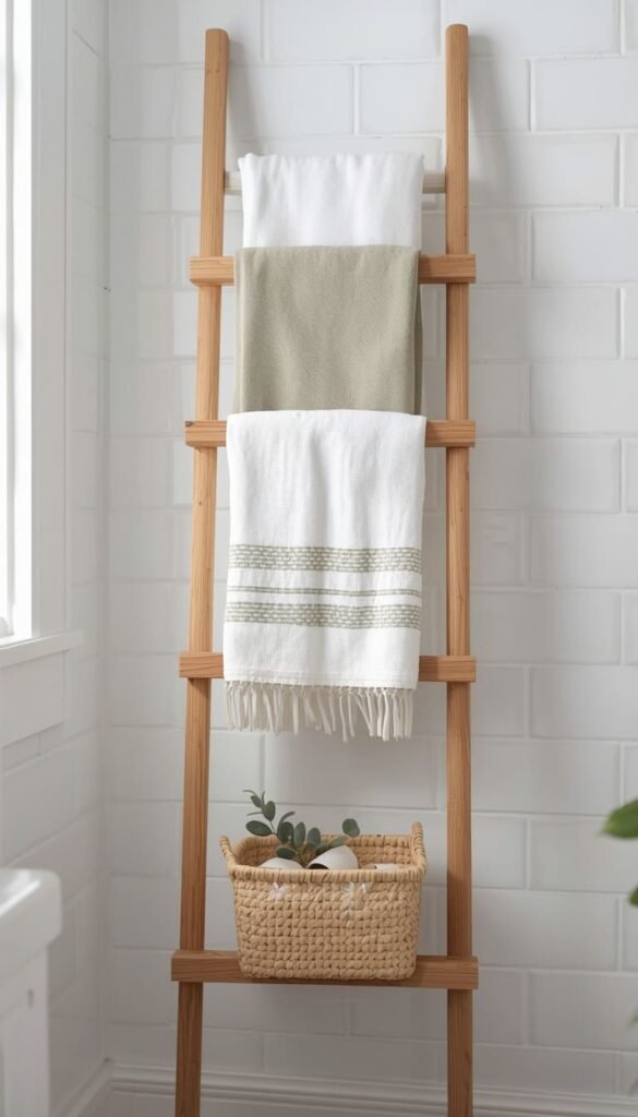  Lean a Ladder Shelf Against the Wall