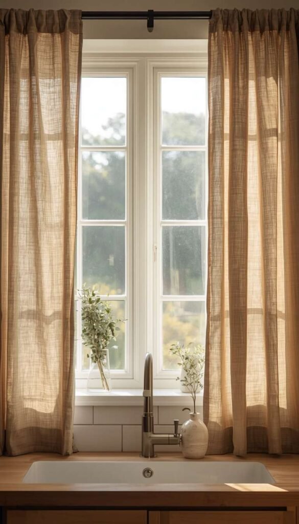 Linen Curtains for an Airy Relaxed Look