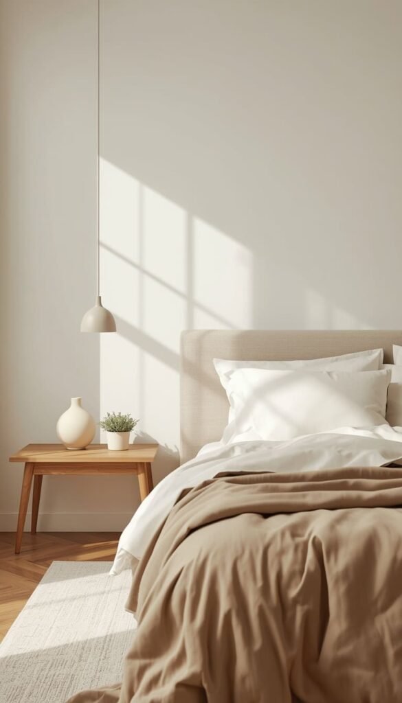 Minimalist Beige Bedroom That Feels Intentional Not Empty