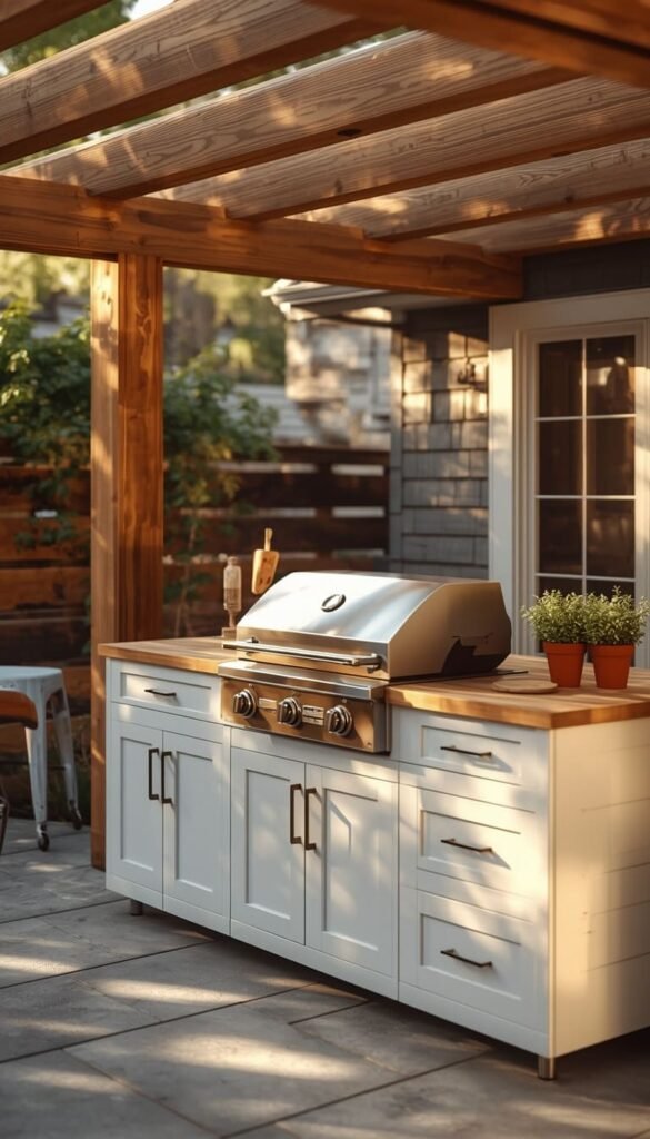 Modular DIY Outdoor Kitchen Using Stock Cabinets from IKEA