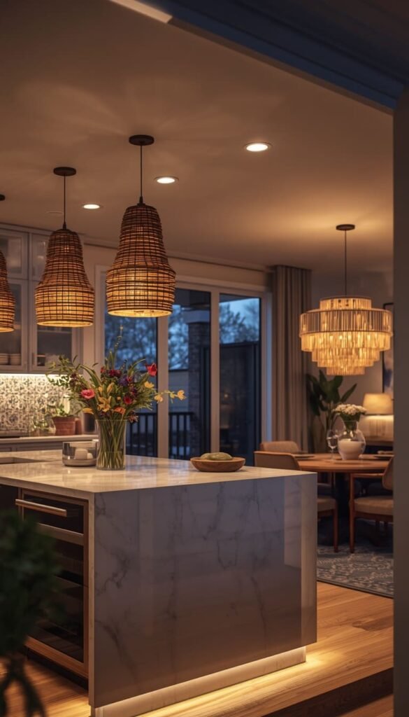 Open Concept Kitchen Lighting Ideas That Do the Heavy Lifting
