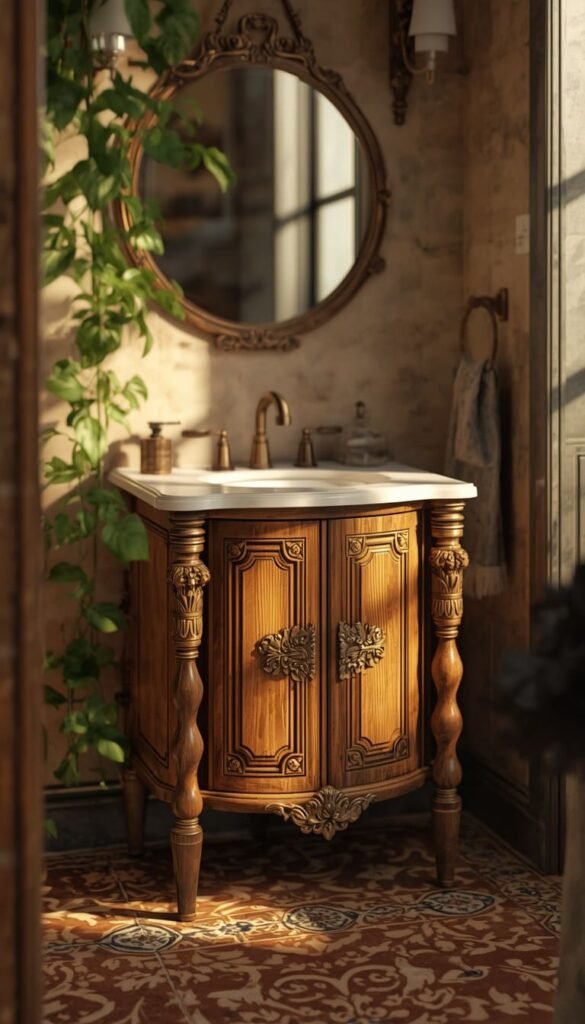  Ornate Carved Wood Vanities