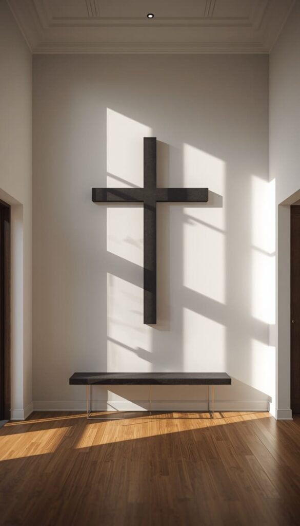  Oversized Metal Cross Focal Point