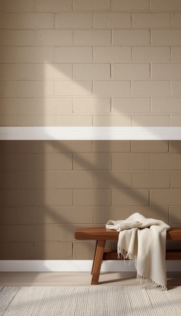 Paint Cinder Block Walls With a Two Tone Color Strategy
