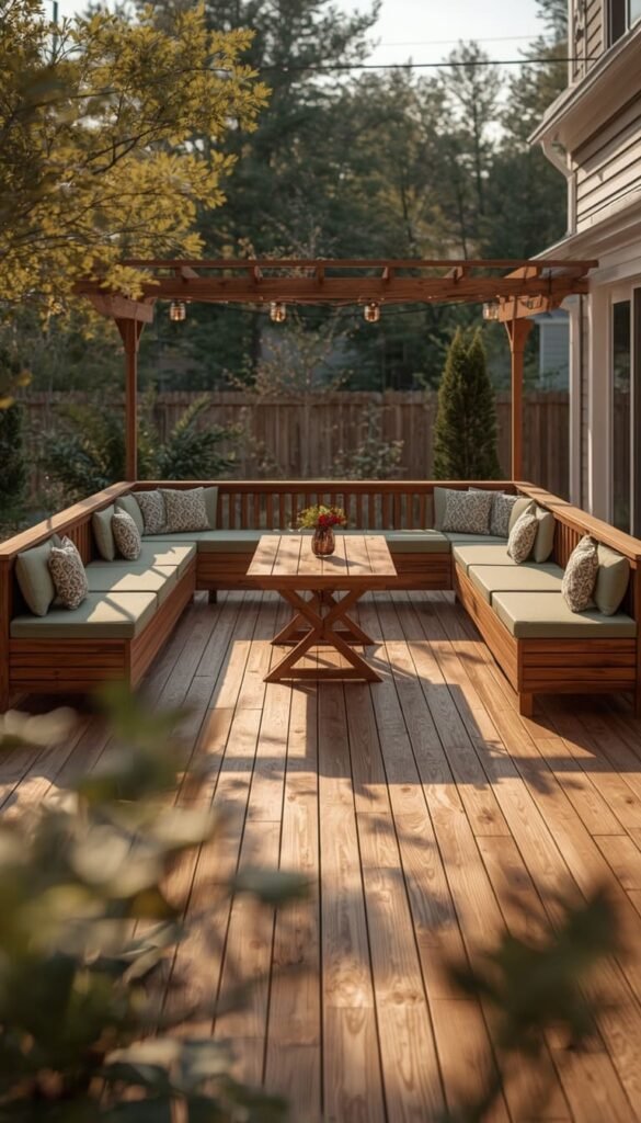 Raised Deck with Built In Seating