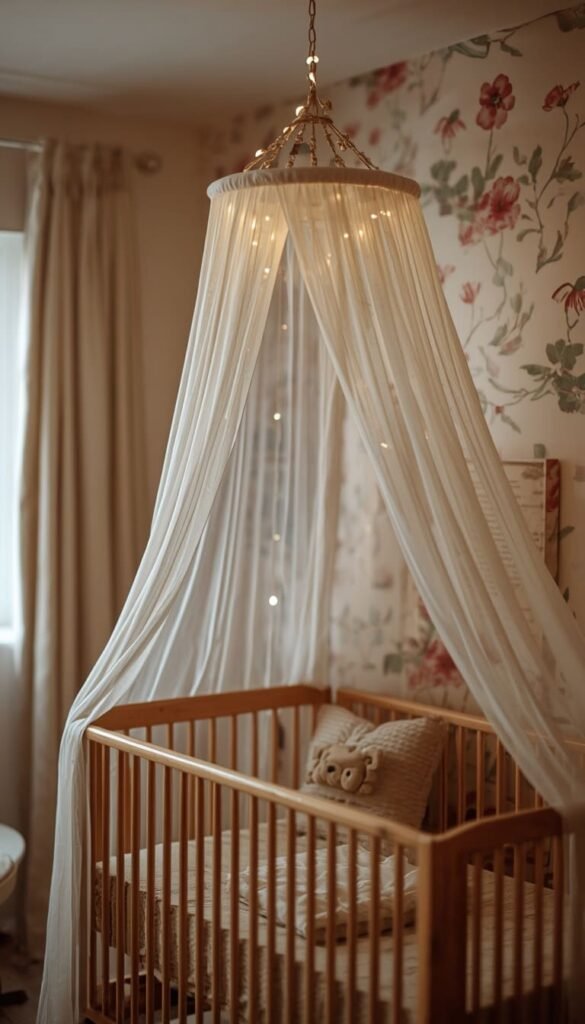 Sheer Canopy Over the Crib