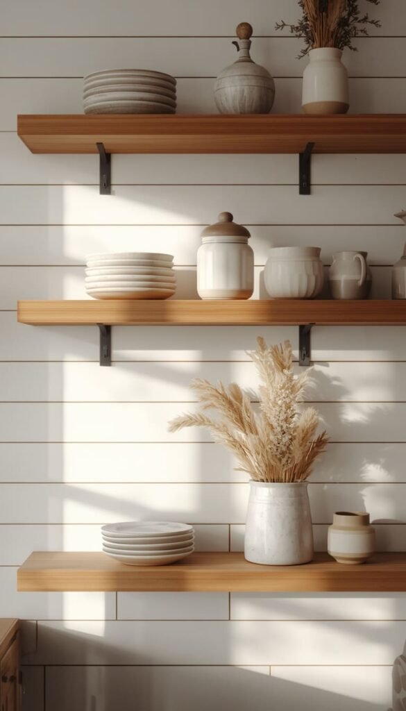 Shiplap Backsplash Walls