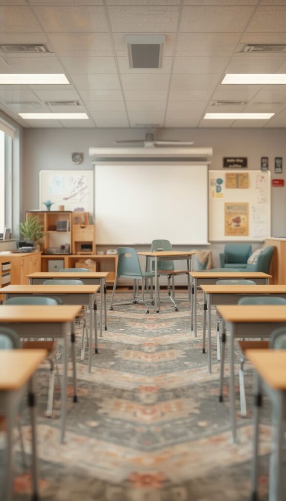 Smart Classroom Furniture Layout for Engagement and Flow