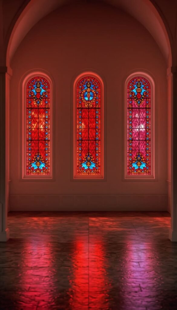Stained Glass Accent Panel Display