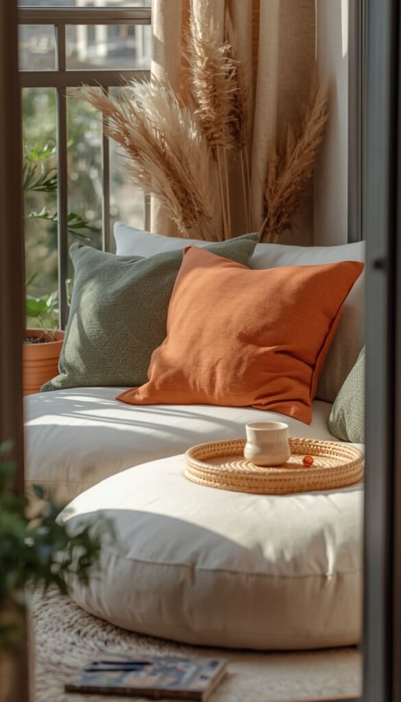 Style a Compact Lounge Corner With Floor Cushions and a Tray Table