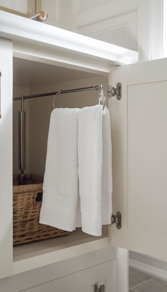 Tension Rod Inside Cabinet Doors
