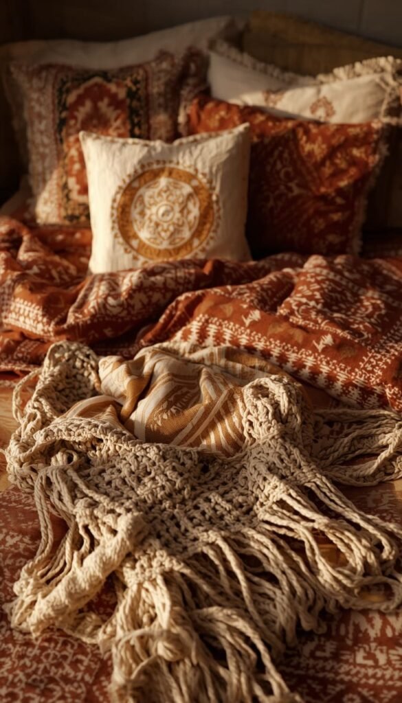 The Boho Dorm Bed Look Done Right
