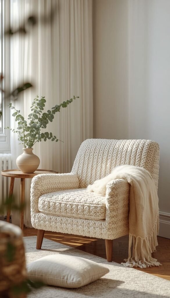  The Boucle Accent Chair — Soft Cozy and Instagram Ready