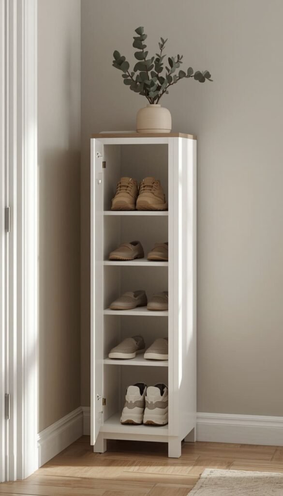 The Classic Slim Flip Door Shoe Cabinet