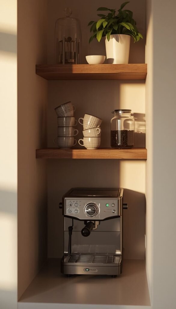 The Coffee Bar Shelf Setup That Makes Mornings Feel Like a Ritual