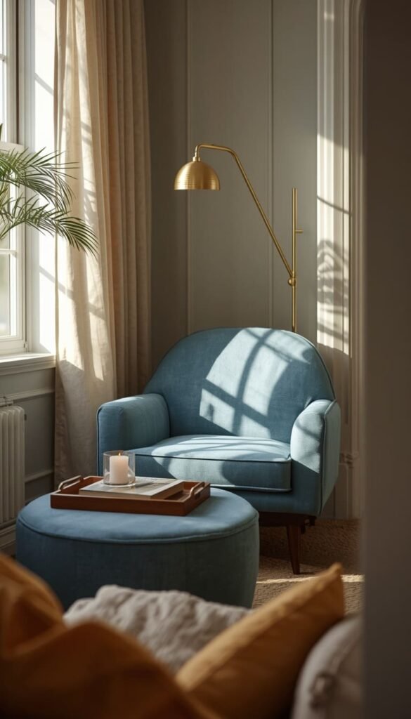  The Reading Chair With Ottoman — Compact Duo That Does Double Duty
