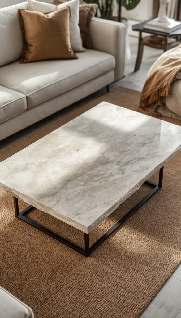 The Sculptural Coffee Table as the Whole Vibe