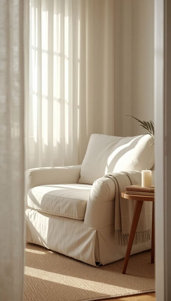 The Slipcovered Armchair — Renter Friendly and Easy to Clean