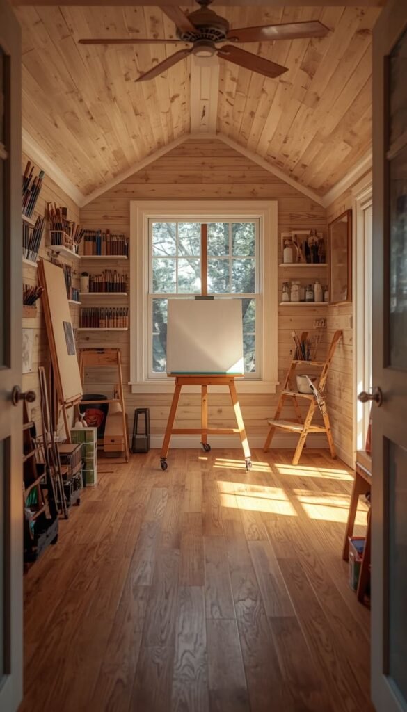 The Tiny Art and Craft Studio Shed