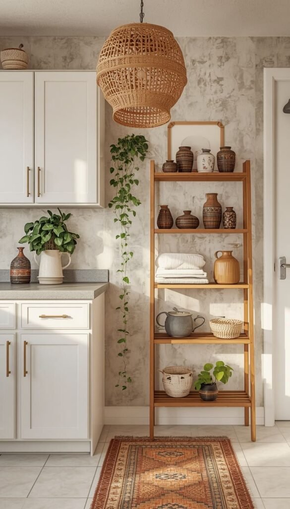 Transform a Rental With Zero Commitment Apartment Kitchen Boho Decor