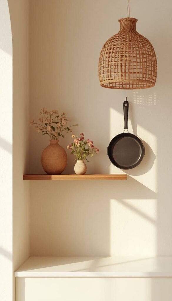 Try Minimalist Boho Kitchen Style for a Calm and Collected Space
