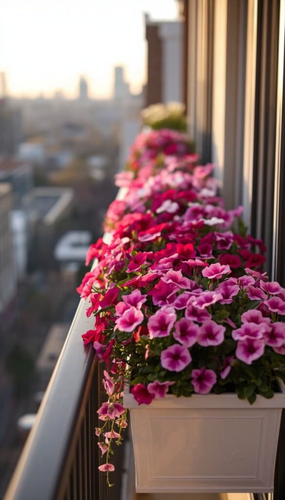 Use a Railing Planter Bar to Add Color Along the Edge