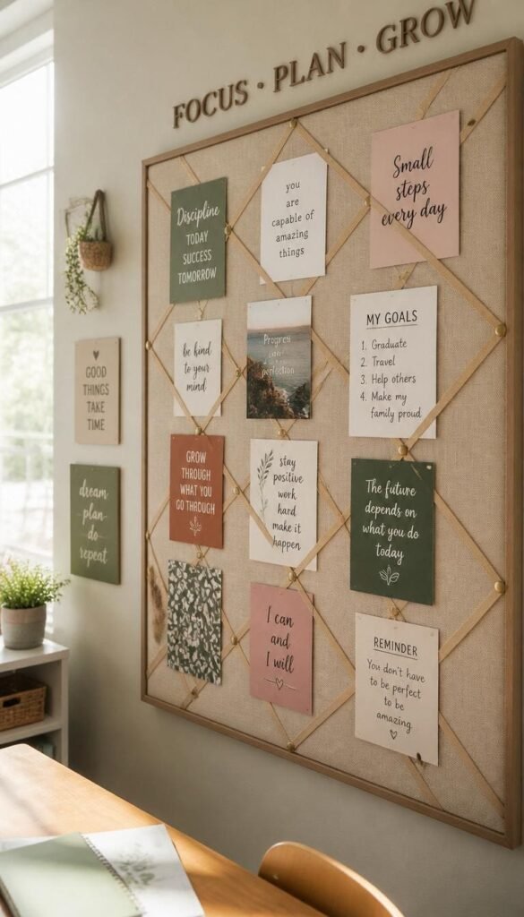  Vision Board Wall for Goals
