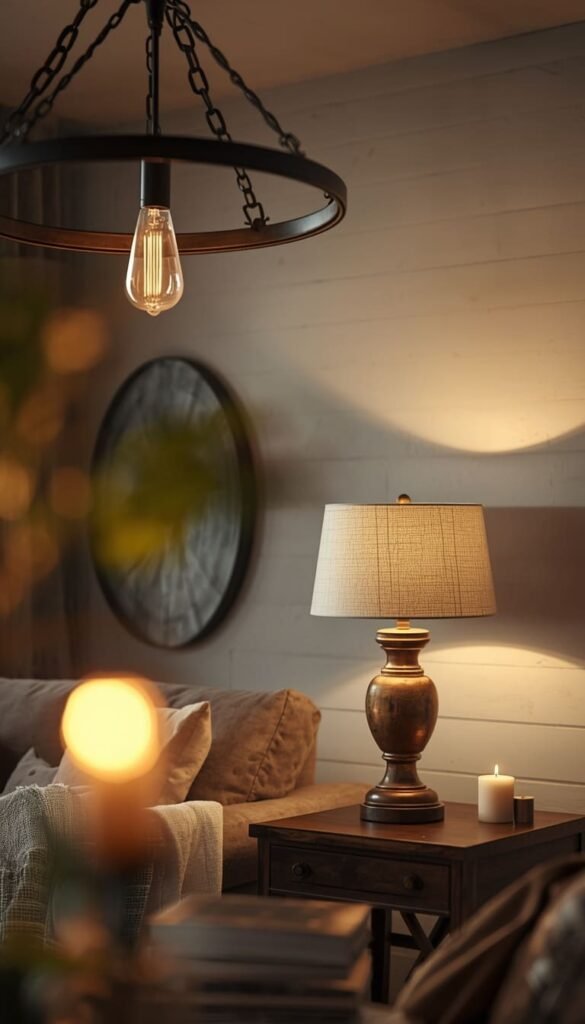  Warm Lighting Tricks That Make Any Farmhouse Living Room Feel Instantly Inviting