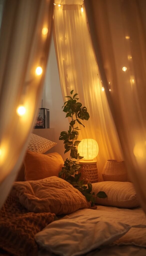 Warm White String Lights for Soft Ambient Glow