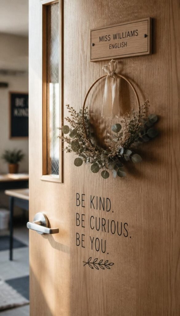 Welcoming Modern Door Decor