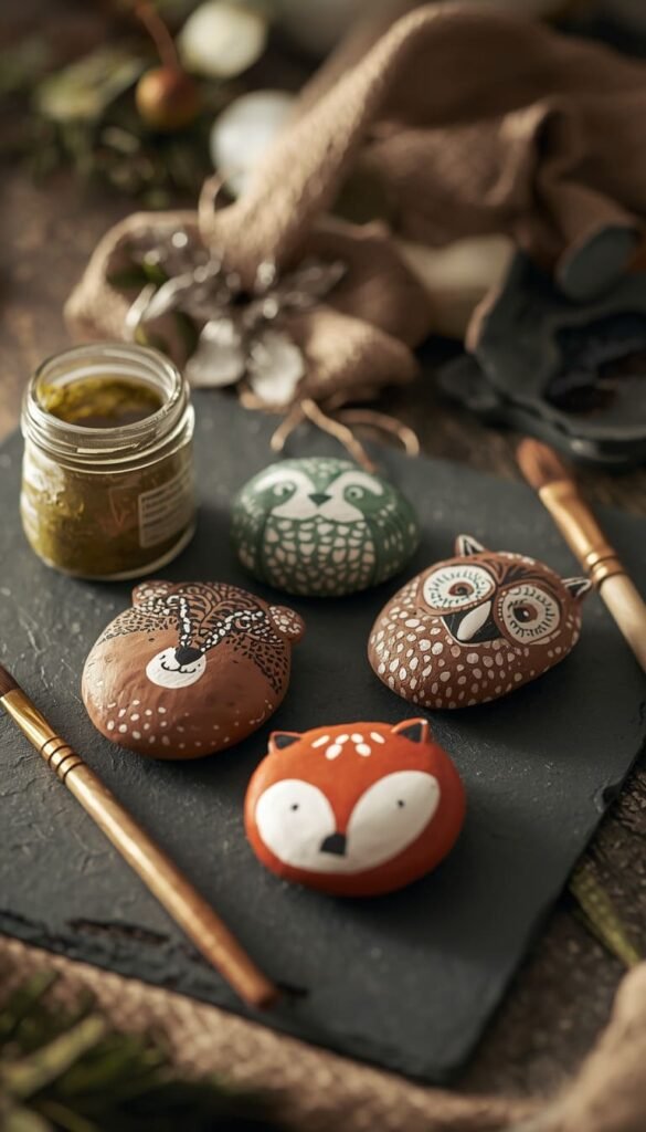 Woodland Animal Story Stones