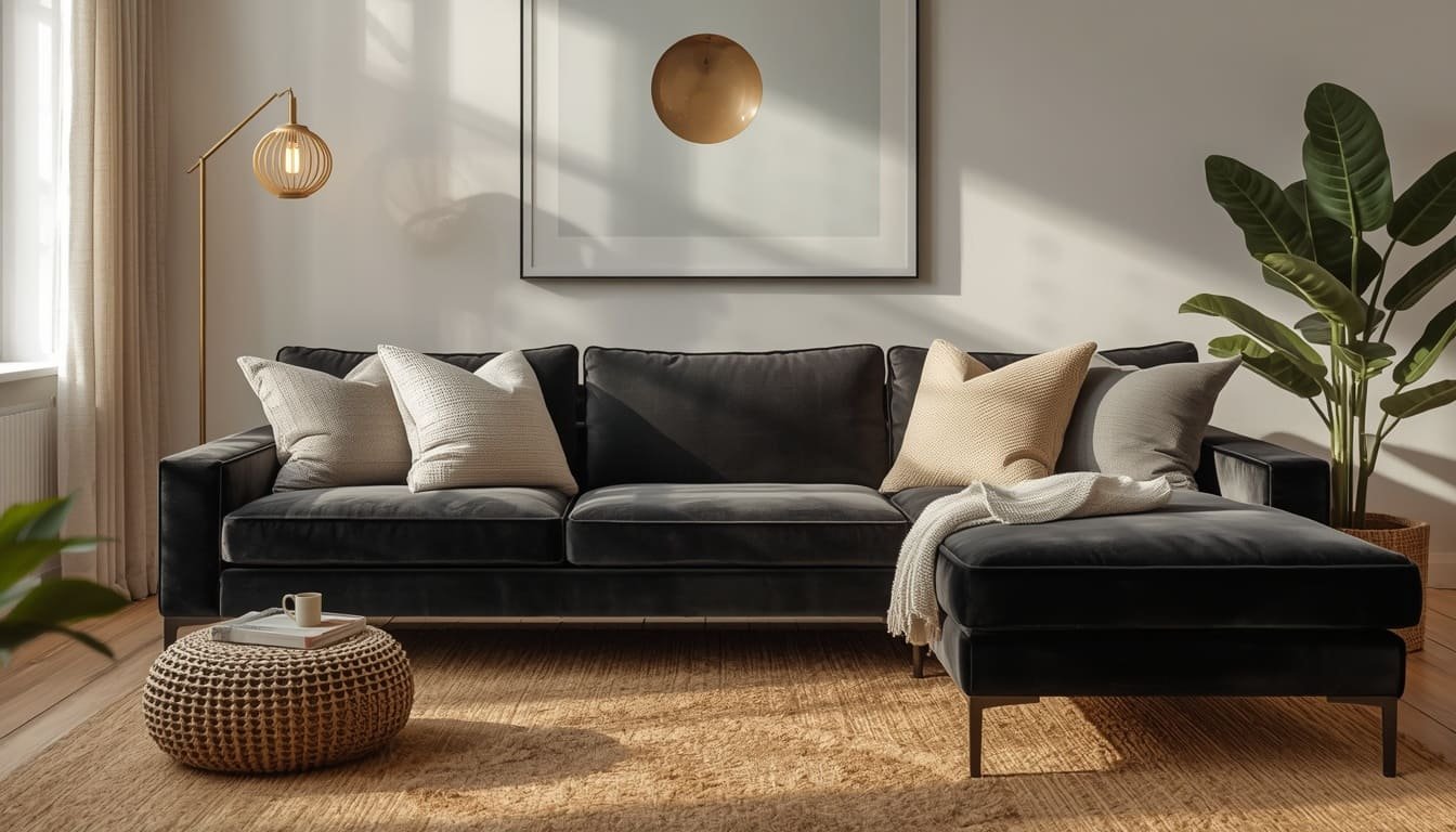 black sofa living room decor ideas