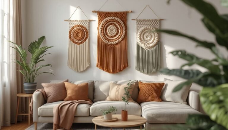 crochet wall decor