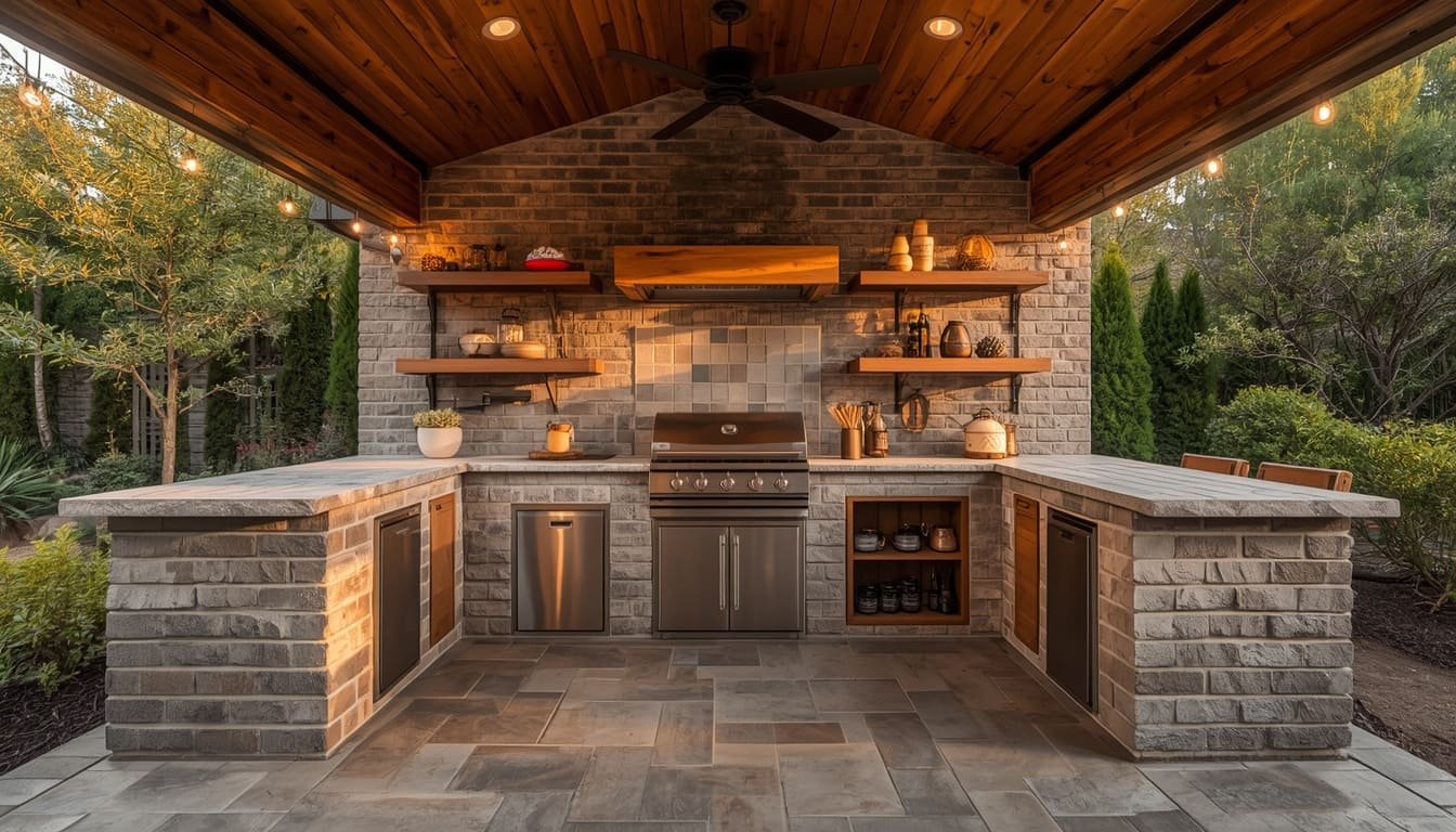 outdoor kitchen diy on a budget