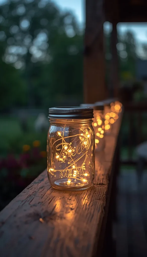Fairy Light Mason Jar Lanterns