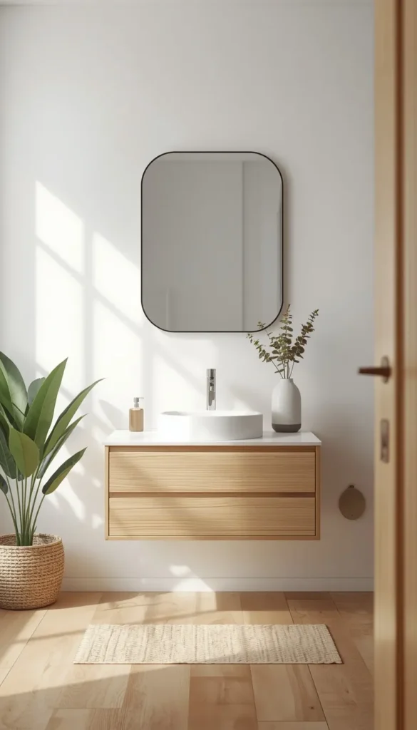 The Classic Floating White Oak Vanity