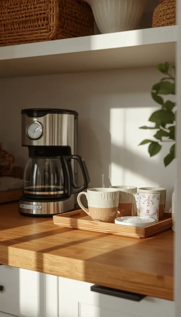 Set Up a Dedicated Coffee or Beverage Station