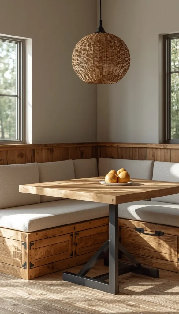 Farmhouse Style Banquette