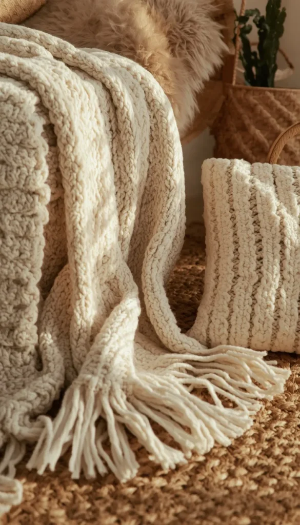  Layer Texture Through Knits, Baskets, And Faux Fur