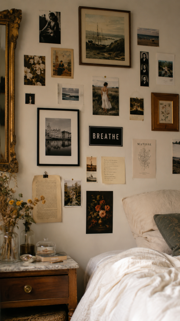 Mixed Collage or Moodboard Walls